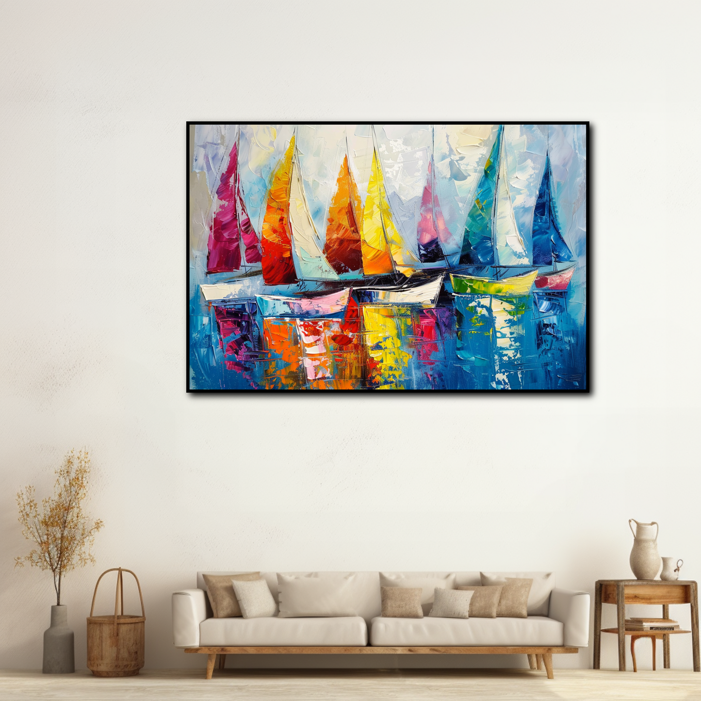 Tableau Bateaux Colorés