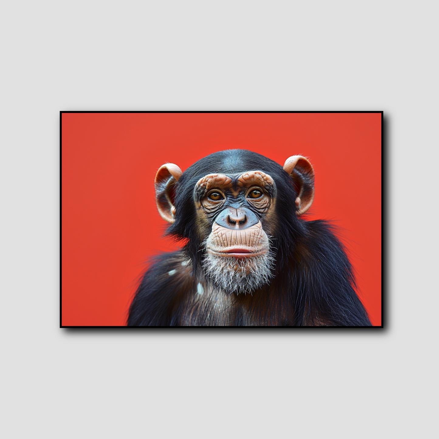 Tableau Singe Rouge