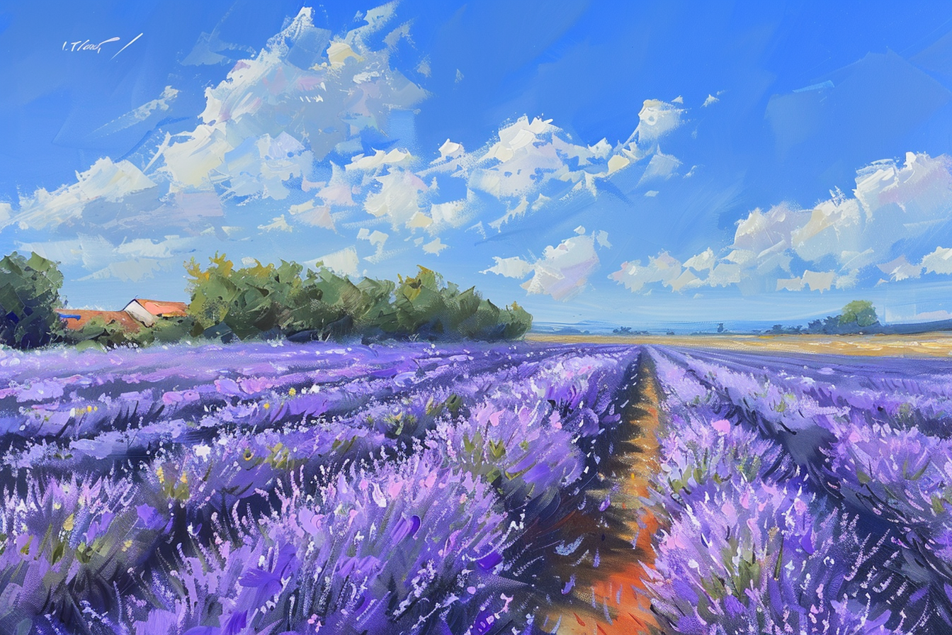 Tableau Champ Lavande