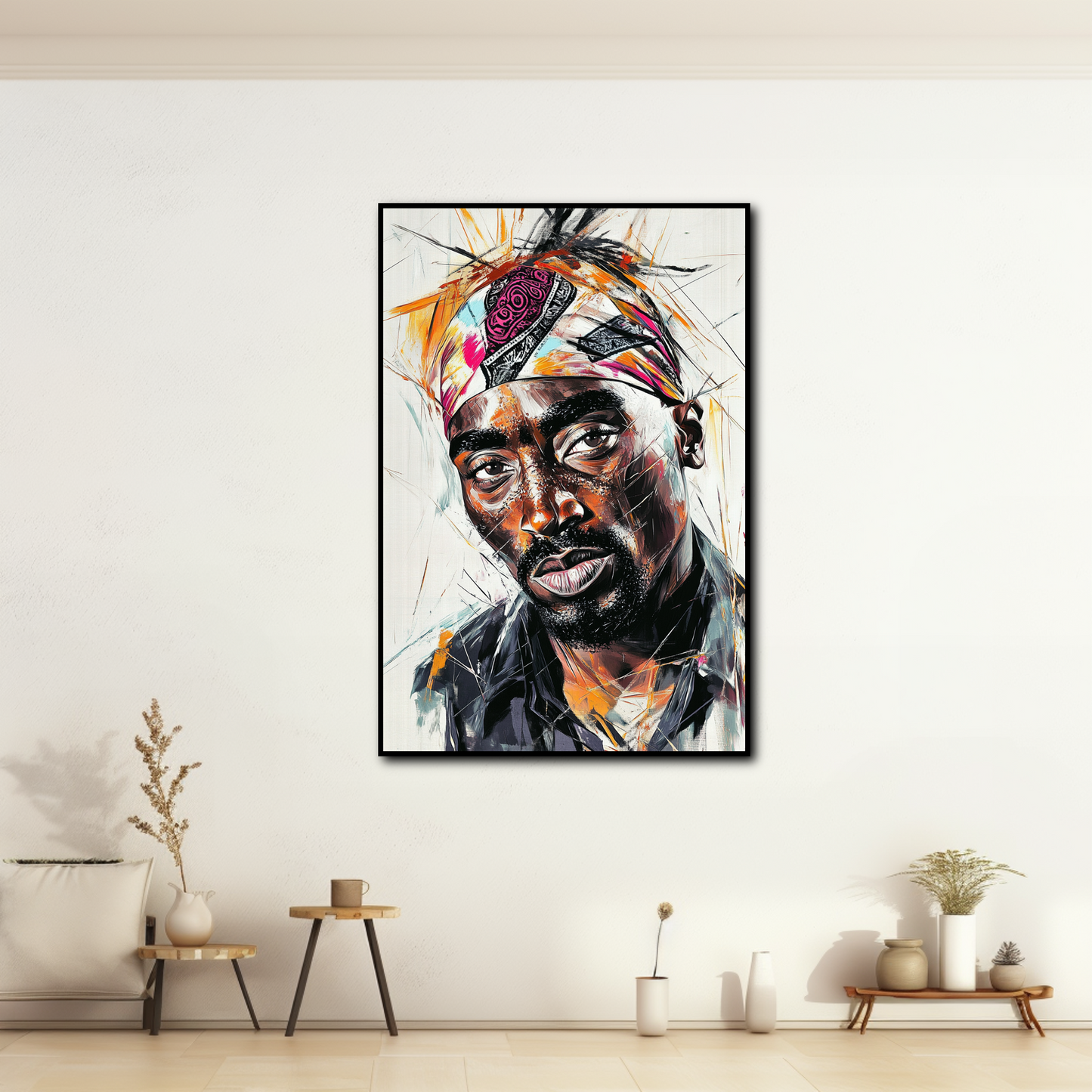 Tableau Tupac Shakur Art