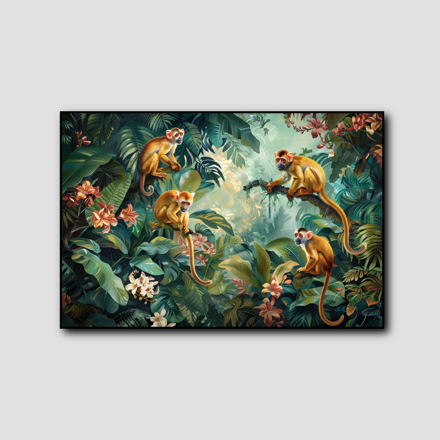 Tableau Peinture Singe