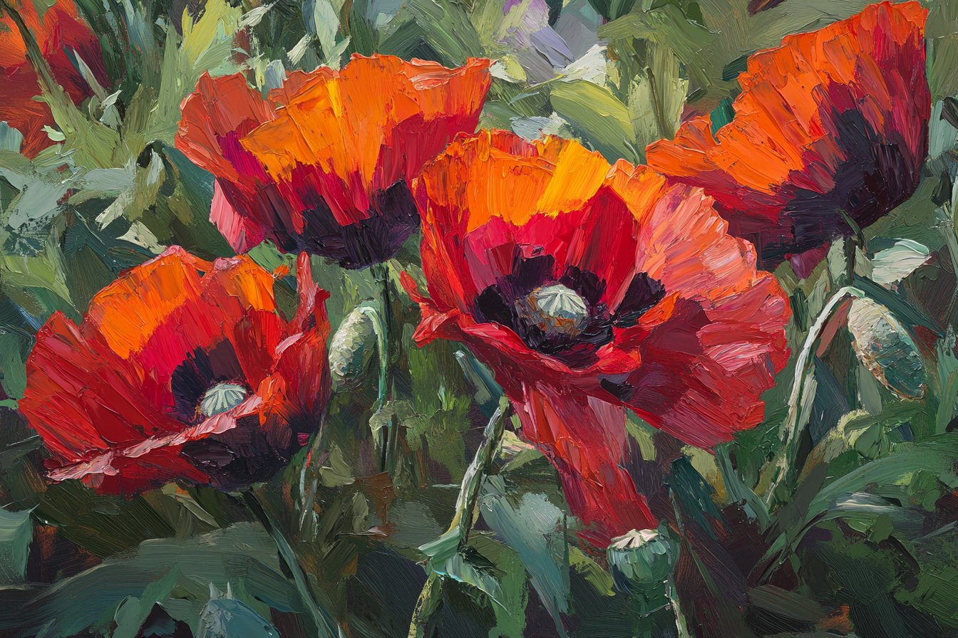 Tableau déco Coquelicot