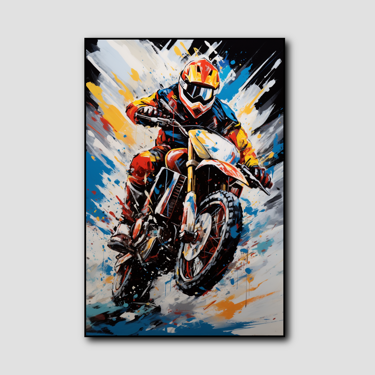 Tableau Pop Art Moto