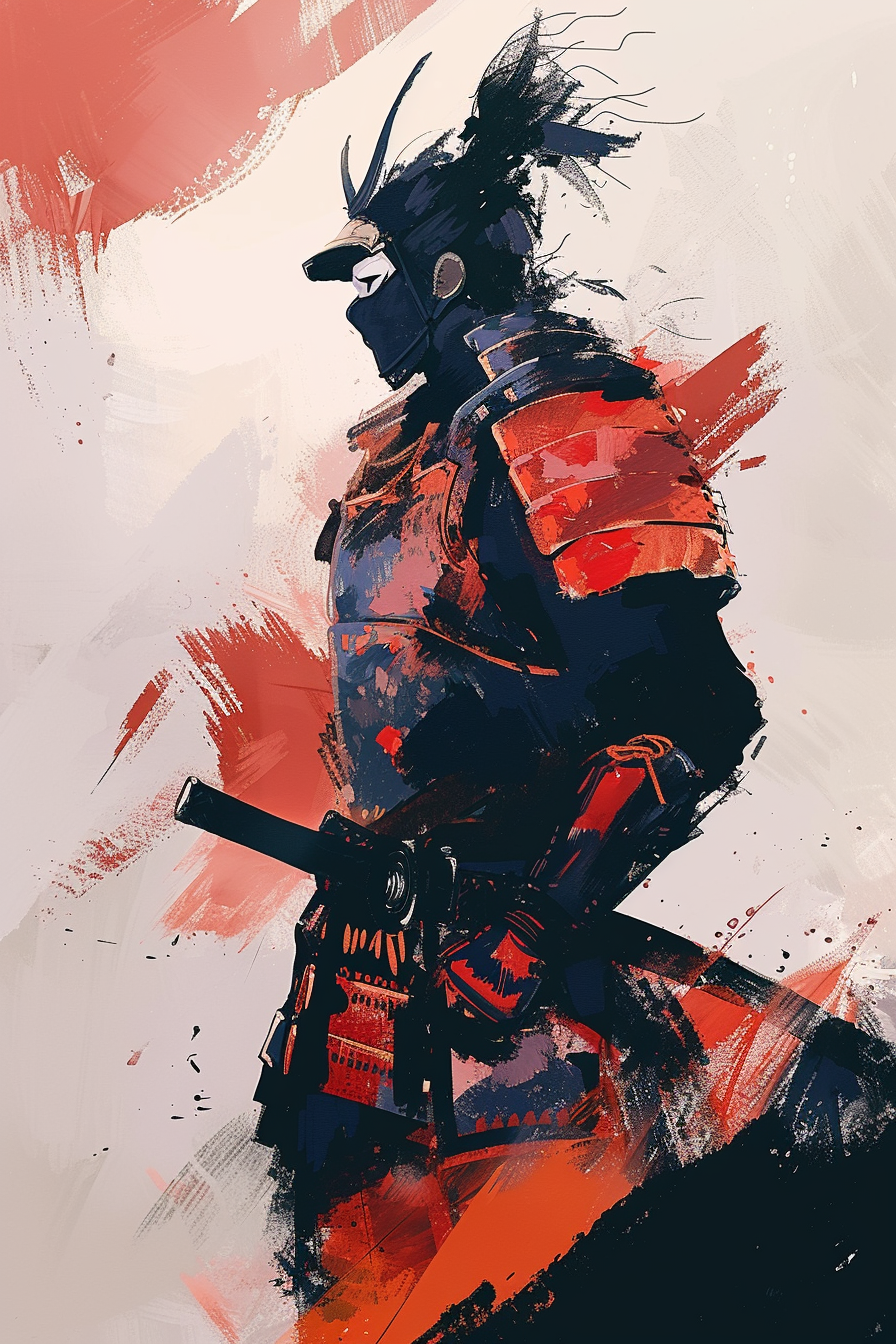 Tableau Japonais Samouraï Moderne