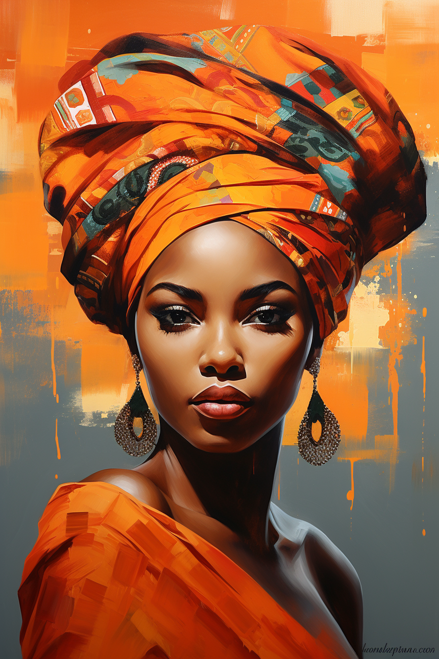 Tableau Femme Turban