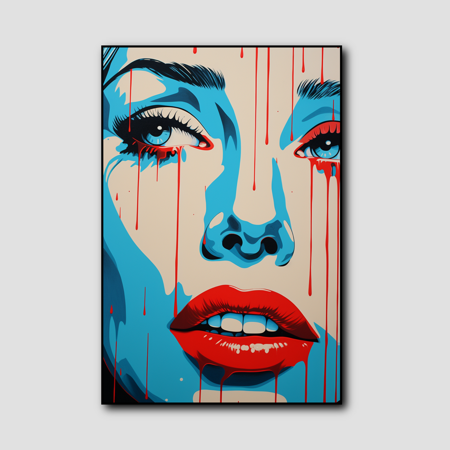 Tableau Pop Art Femme qui Pleure