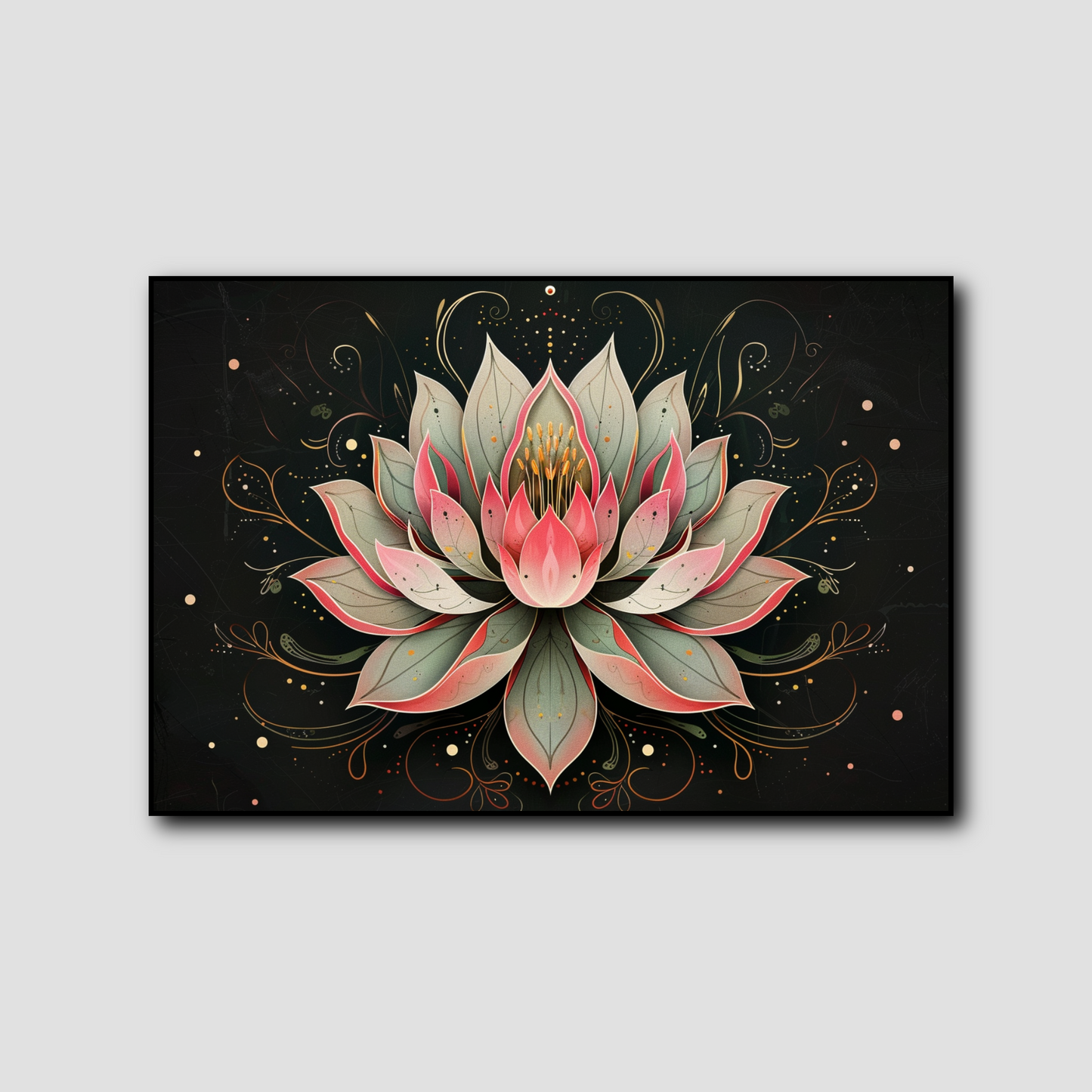 Tableau Lotus Mandala