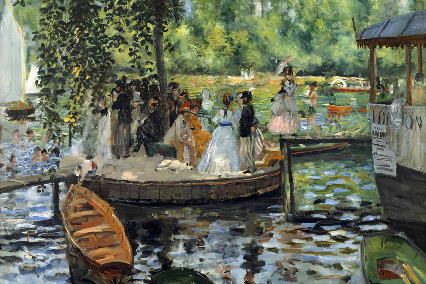 La Grenouillere - Pierre-Auguste Renoir