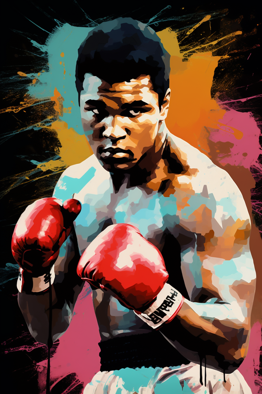 Tableau Pop Art Mohamed Ali