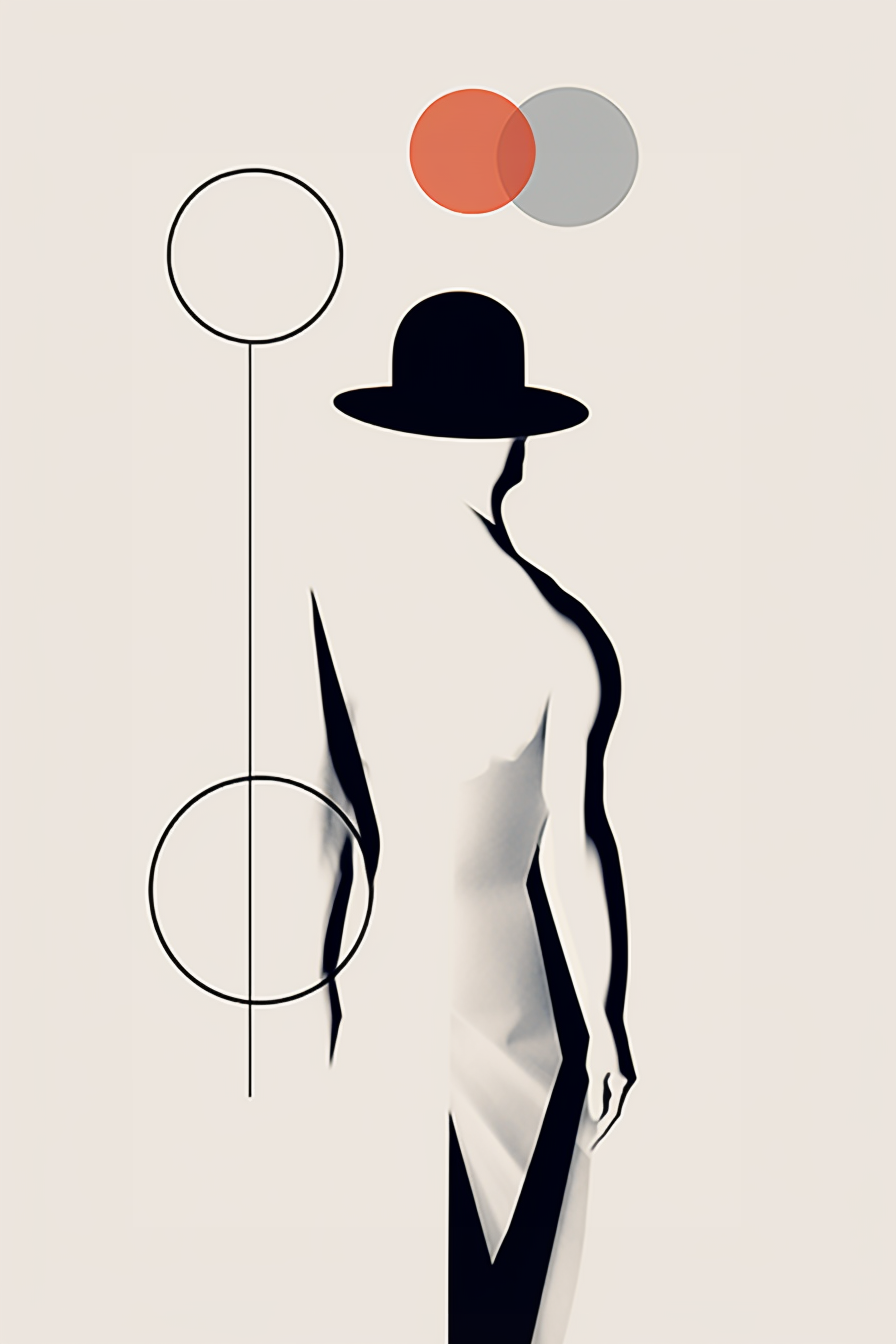 Tableau Minimaliste Silhouette