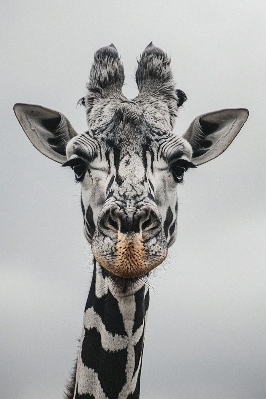 Tableau Girafe Rigolote