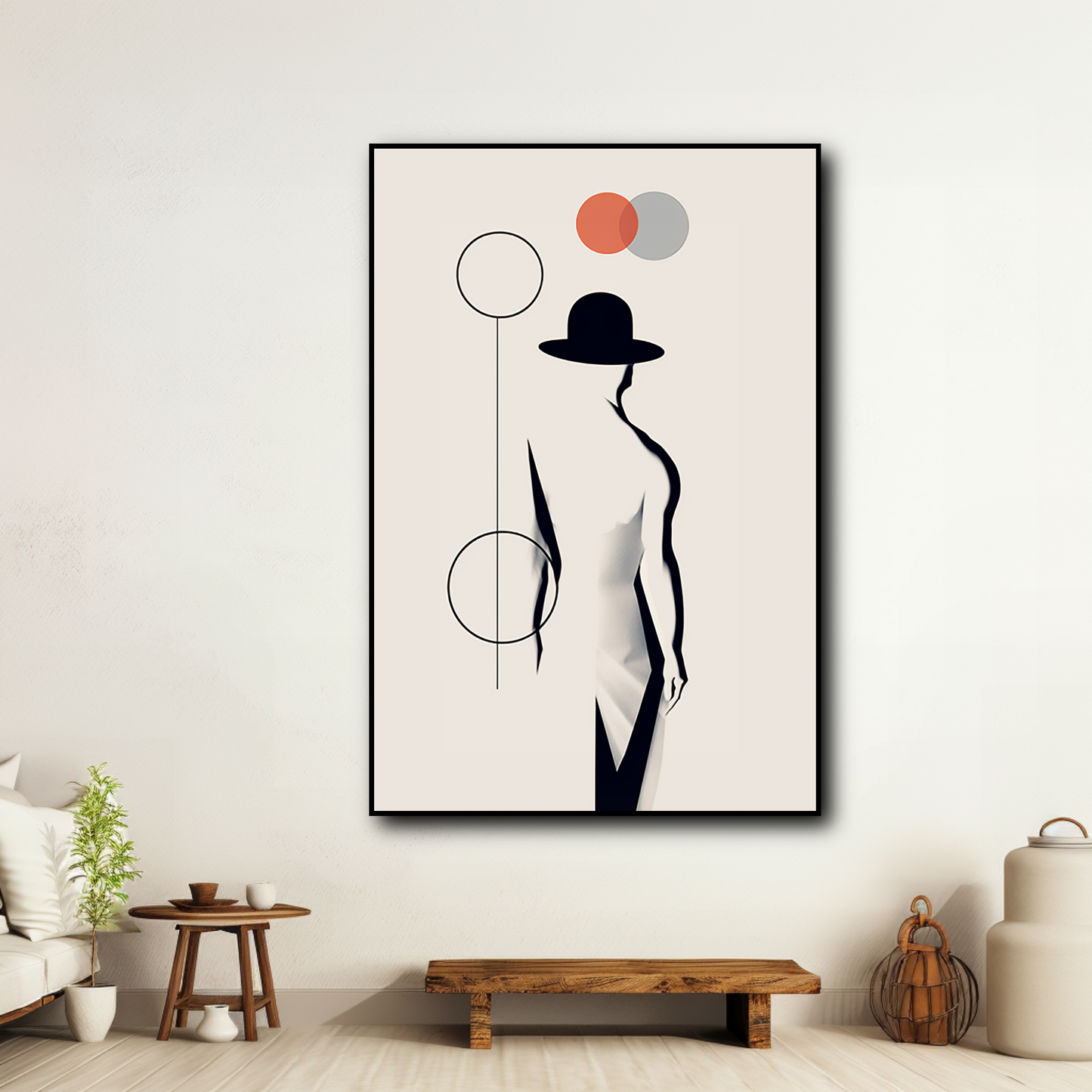 Tableau Minimaliste Silhouette