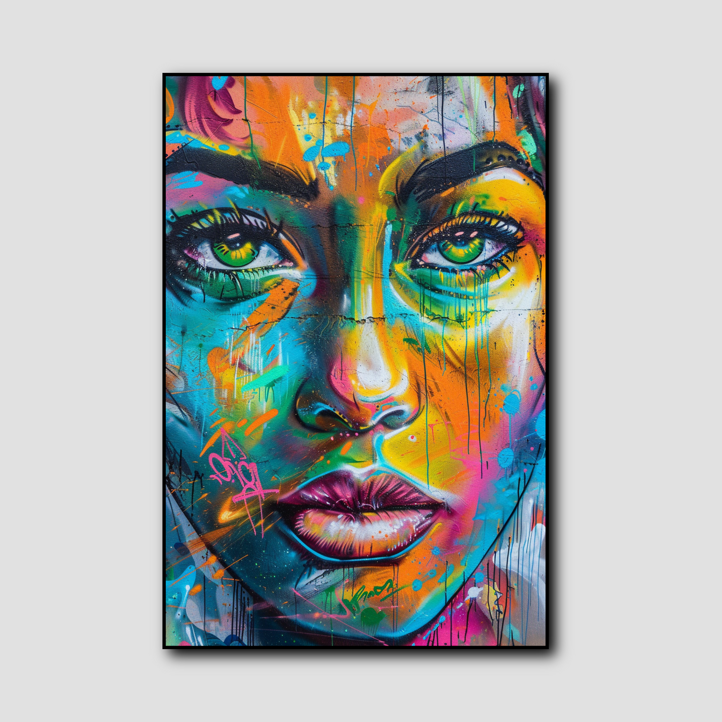 Tableau Femme Street Art