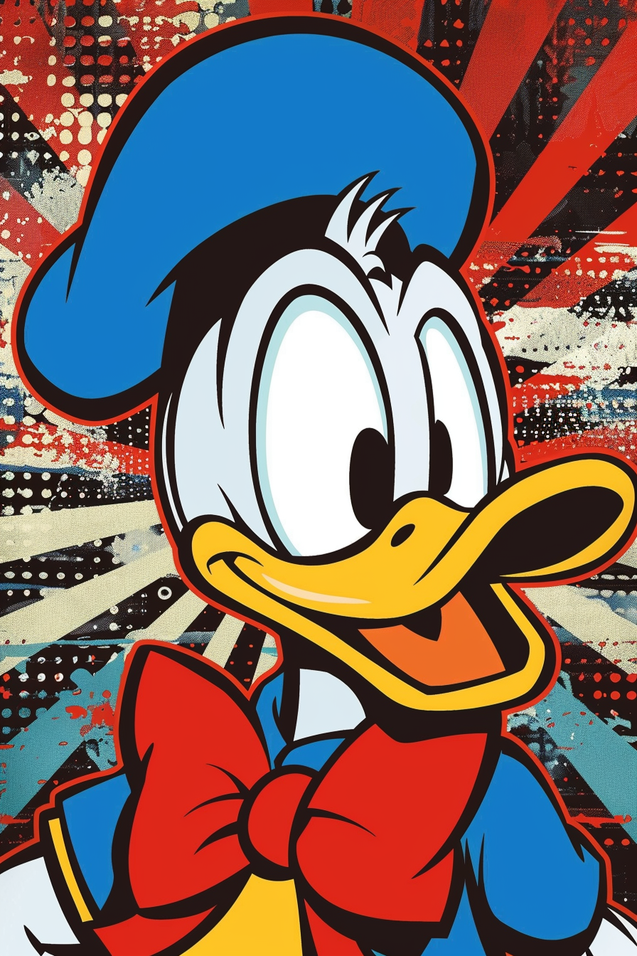 Tableau Pop Art Donald Duck