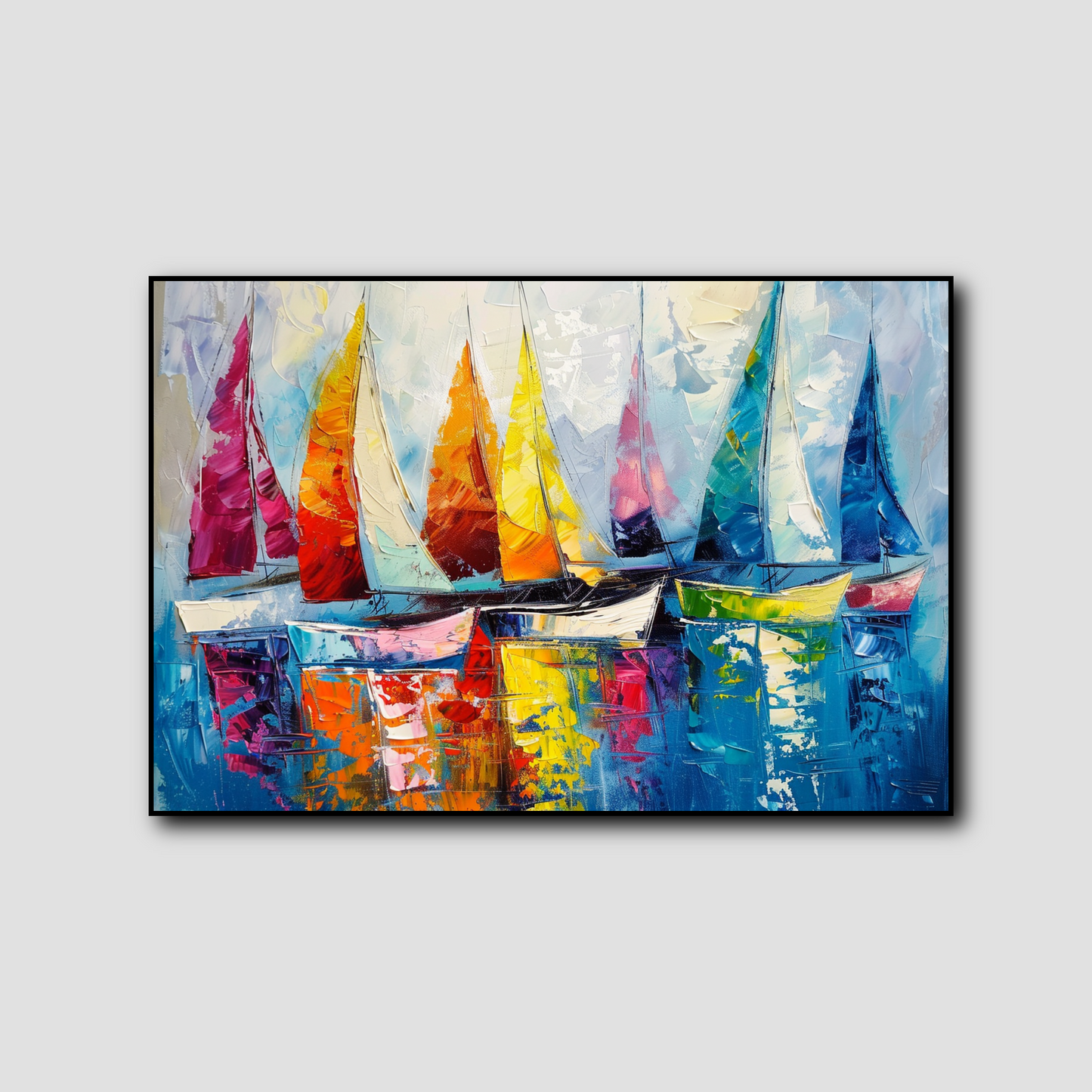 Tableau Bateaux Colorés