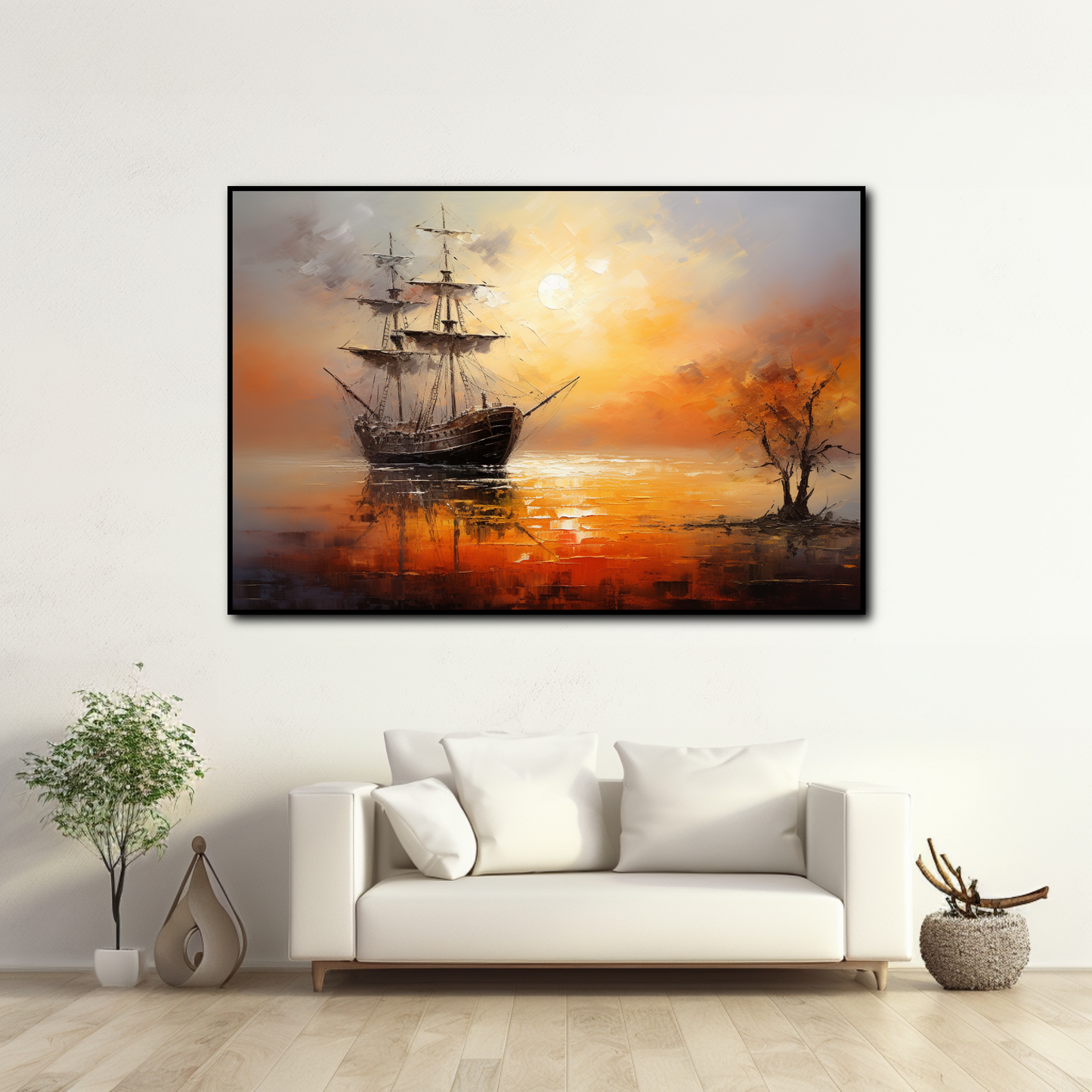 Tableau Voilier en Mer