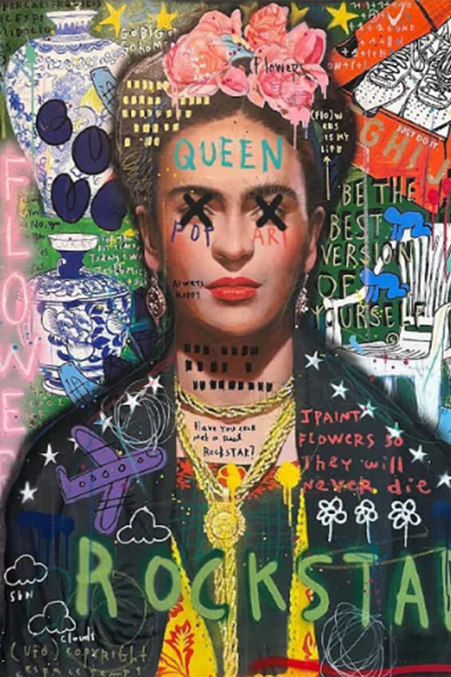 Tableau Street Art Frida Kahlo