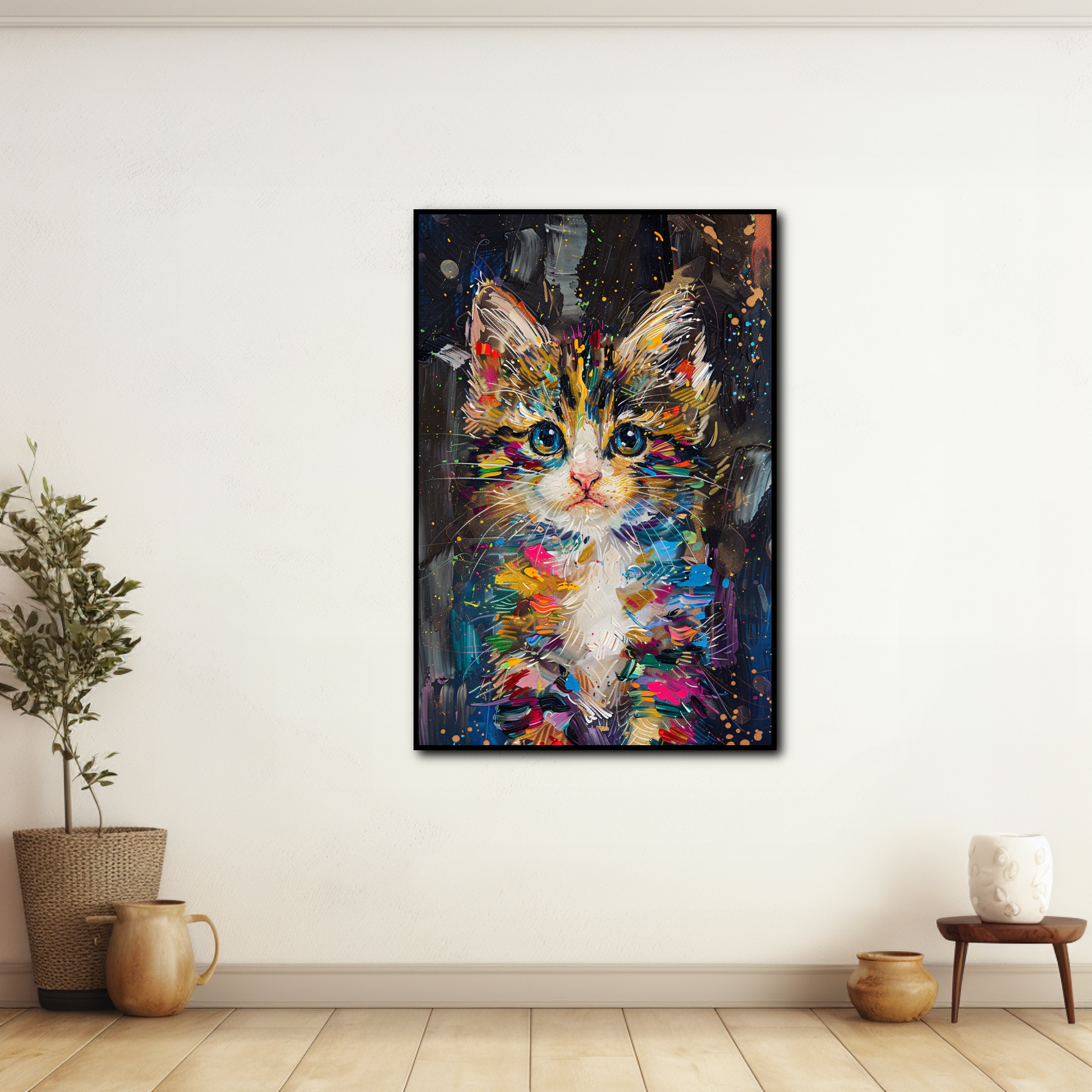 Peinture Chaton Original