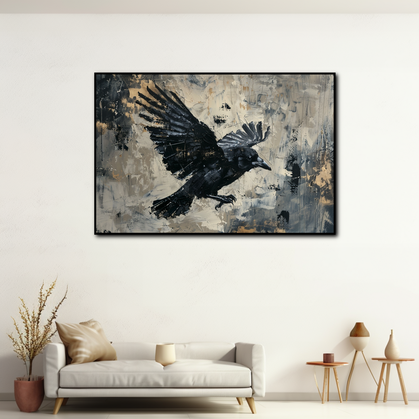 Tableau Corbeau Contemporain