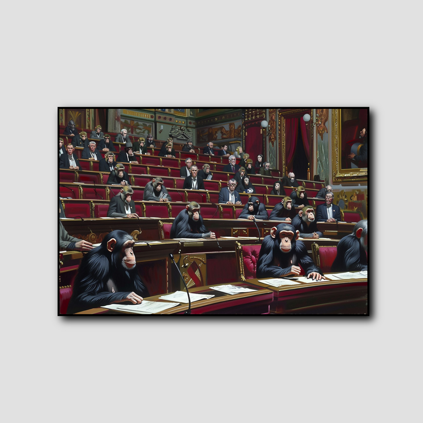 Tableau Parlement des Singes