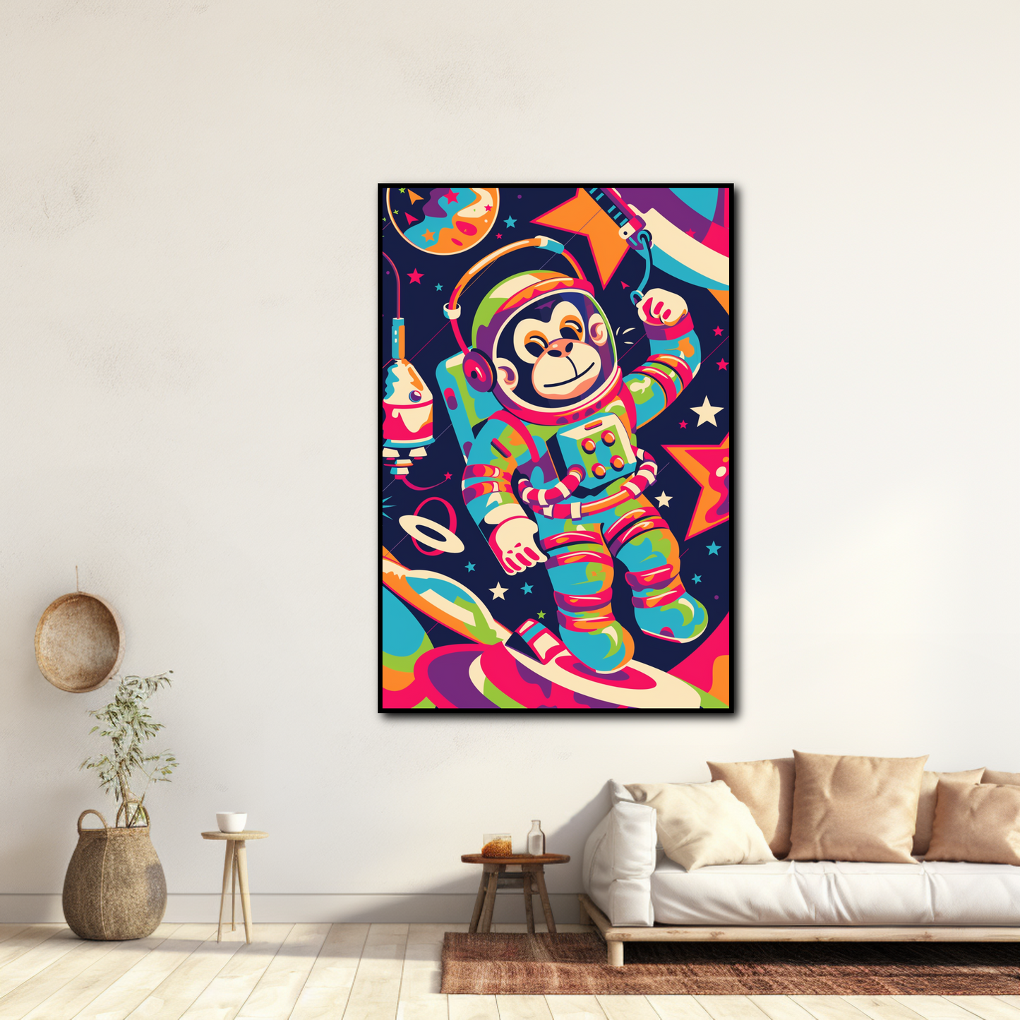 Tableau Singe Enfant