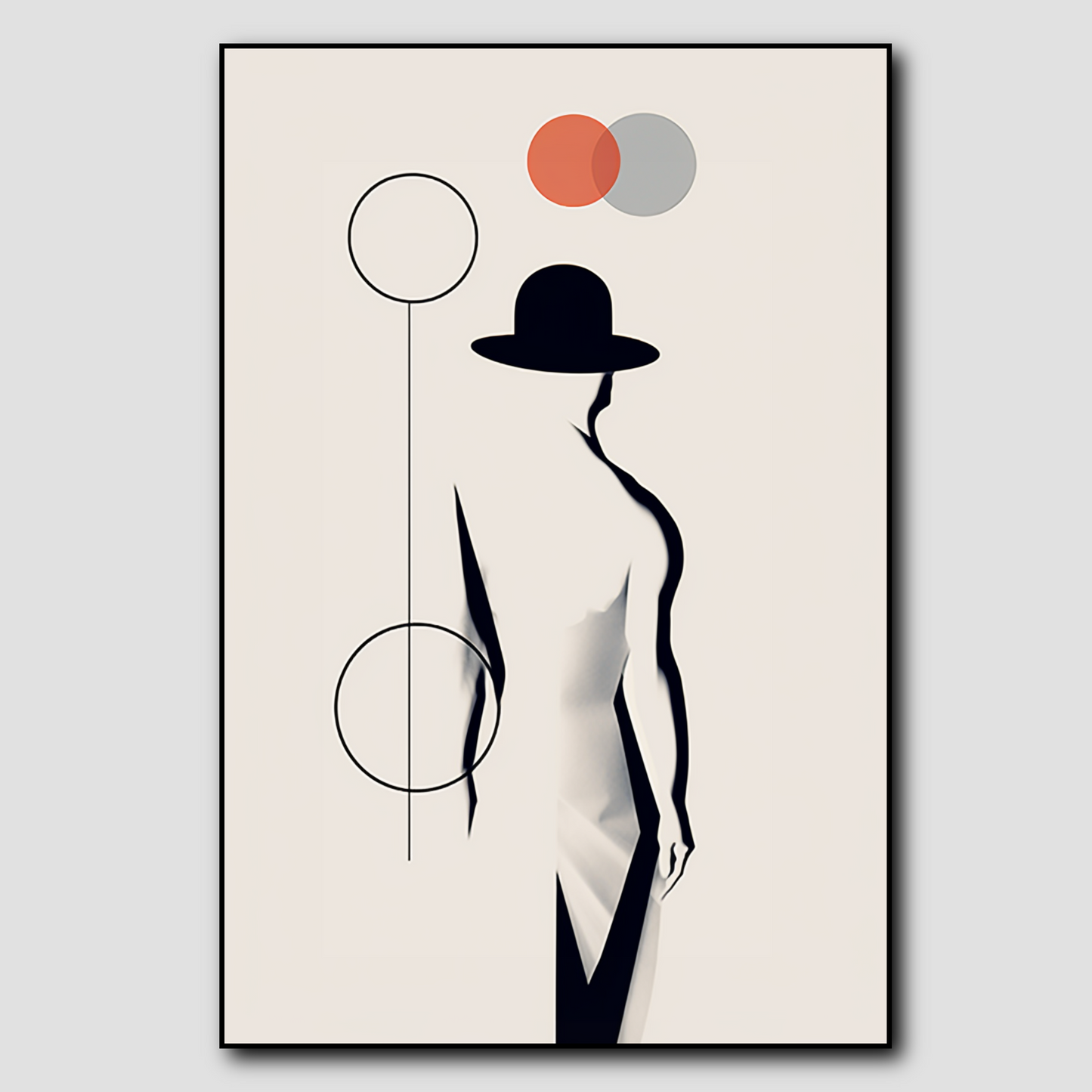 Tableau Minimaliste Silhouette
