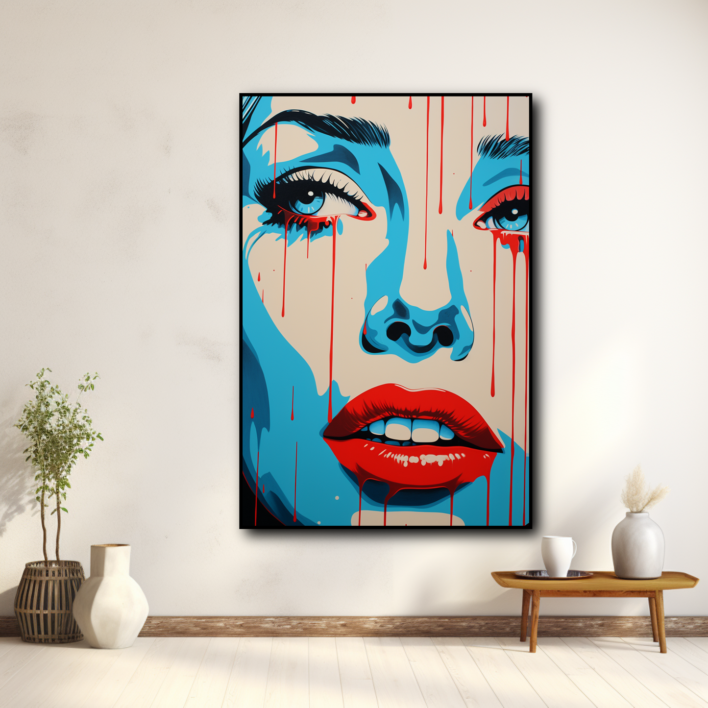 Tableau Pop Art Femme qui Pleure