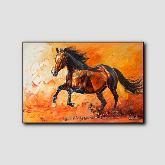 Tableau Cheval de Course