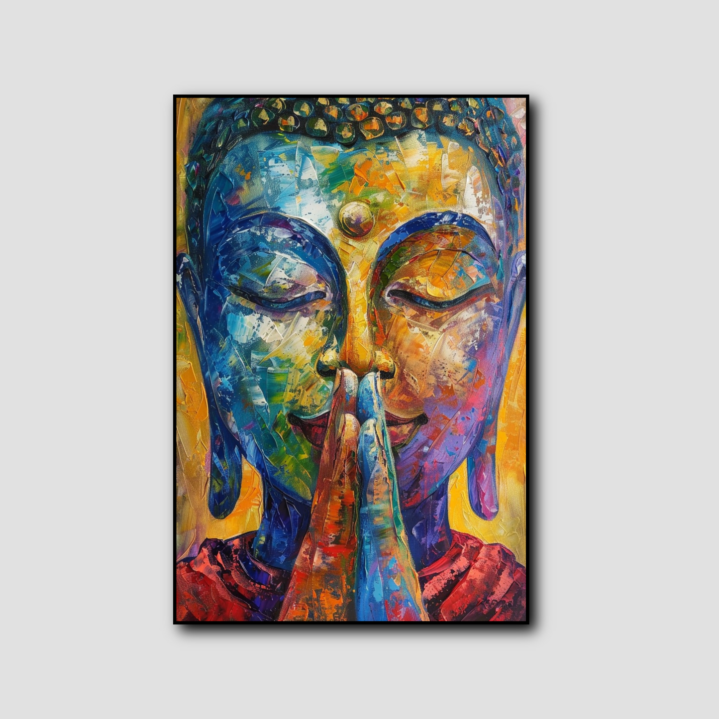 Tableau Bouddha Coloré