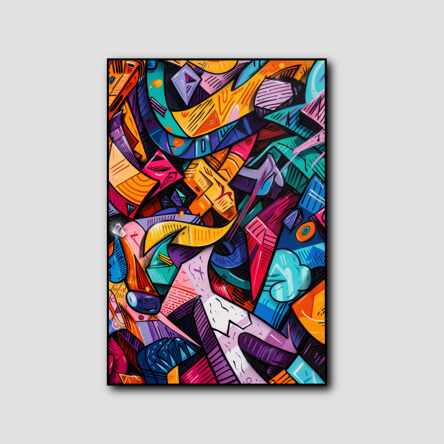 Tableau Street Art Abstrait