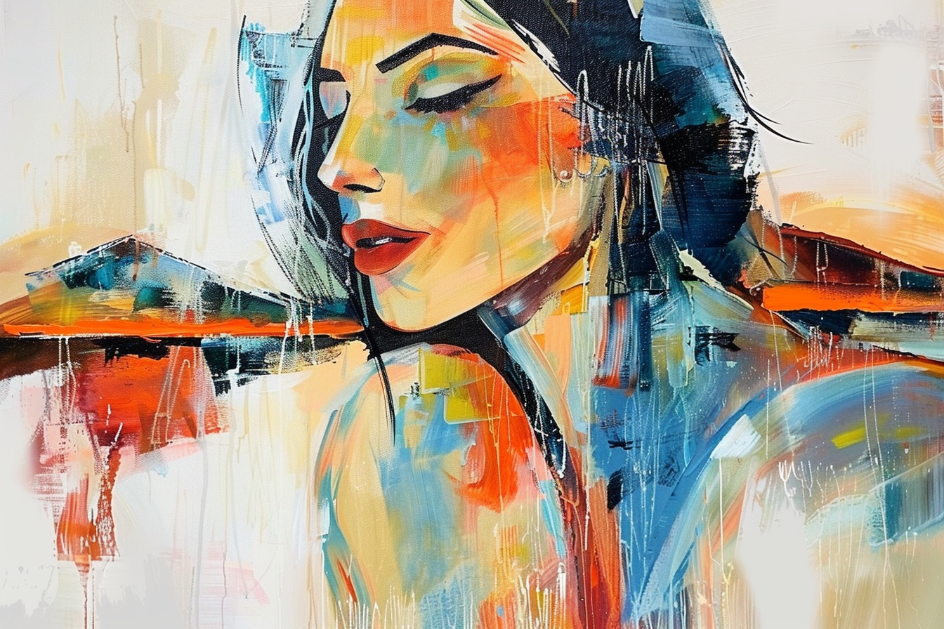 Tableau Femme Abstraite