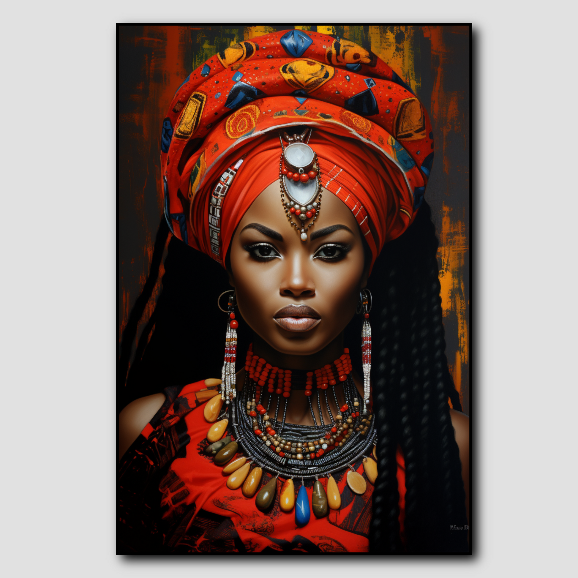 Tableau Reine Africaine