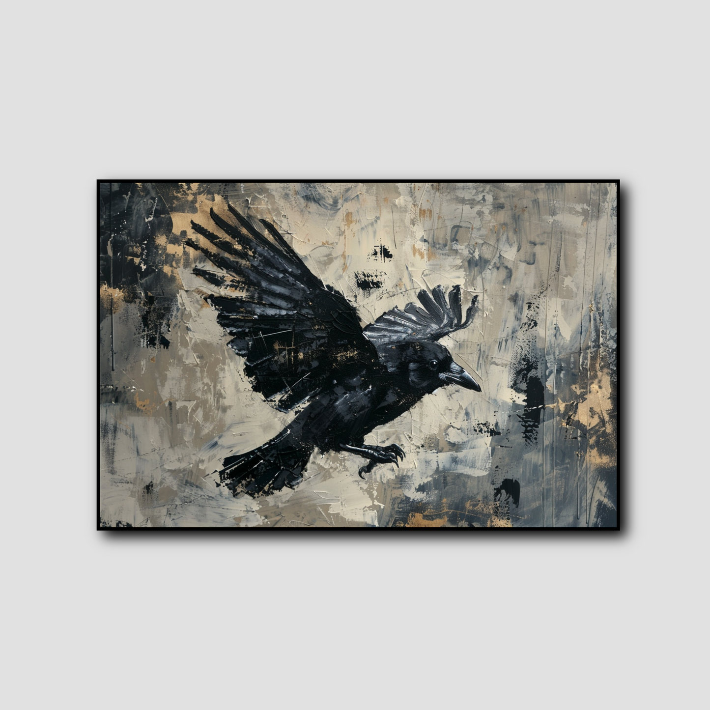 Tableau Corbeau Contemporain