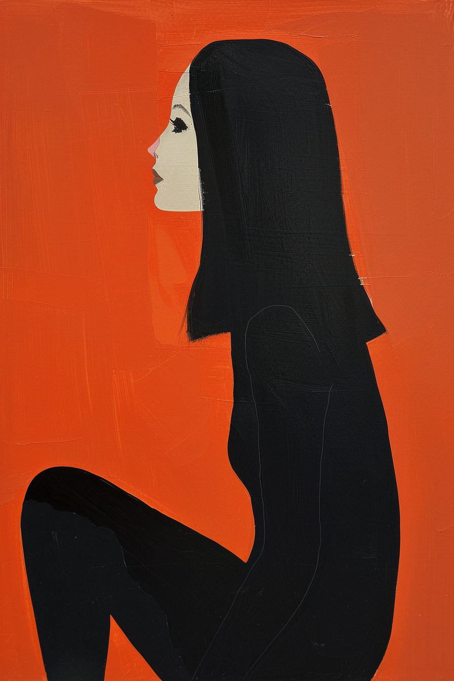 Peinture Femme Assise