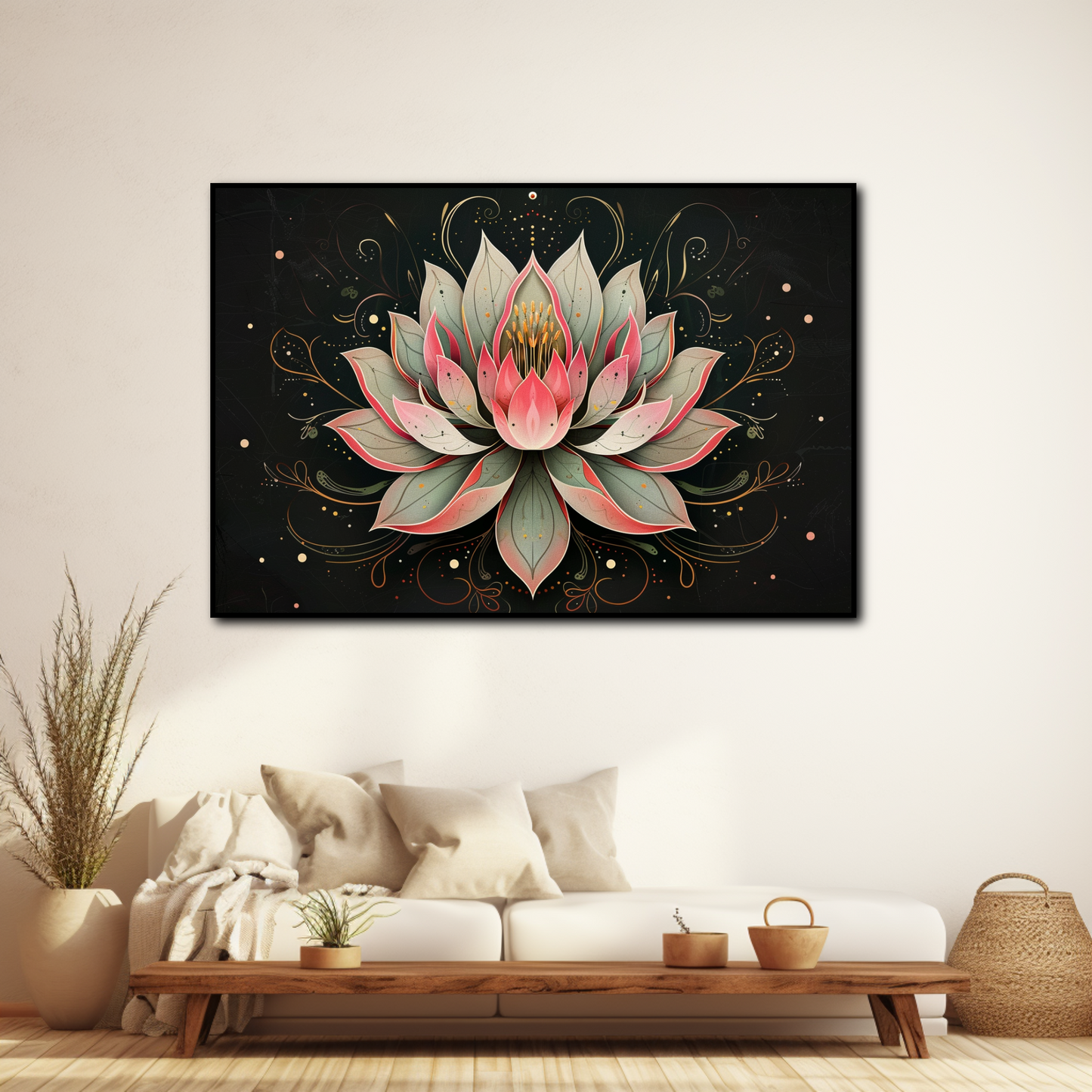 Tableau Lotus Mandala