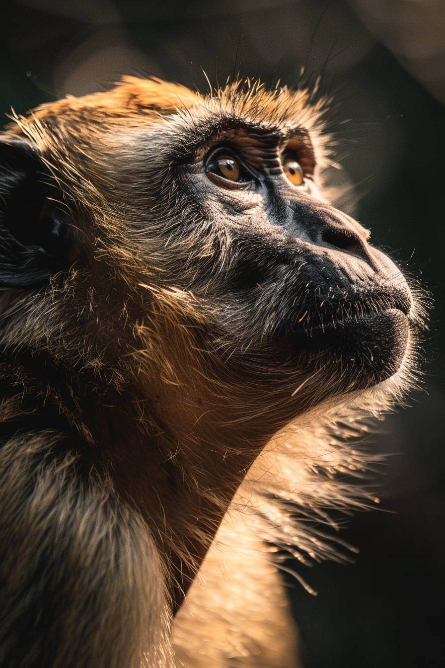 Tableau Singe Portrait