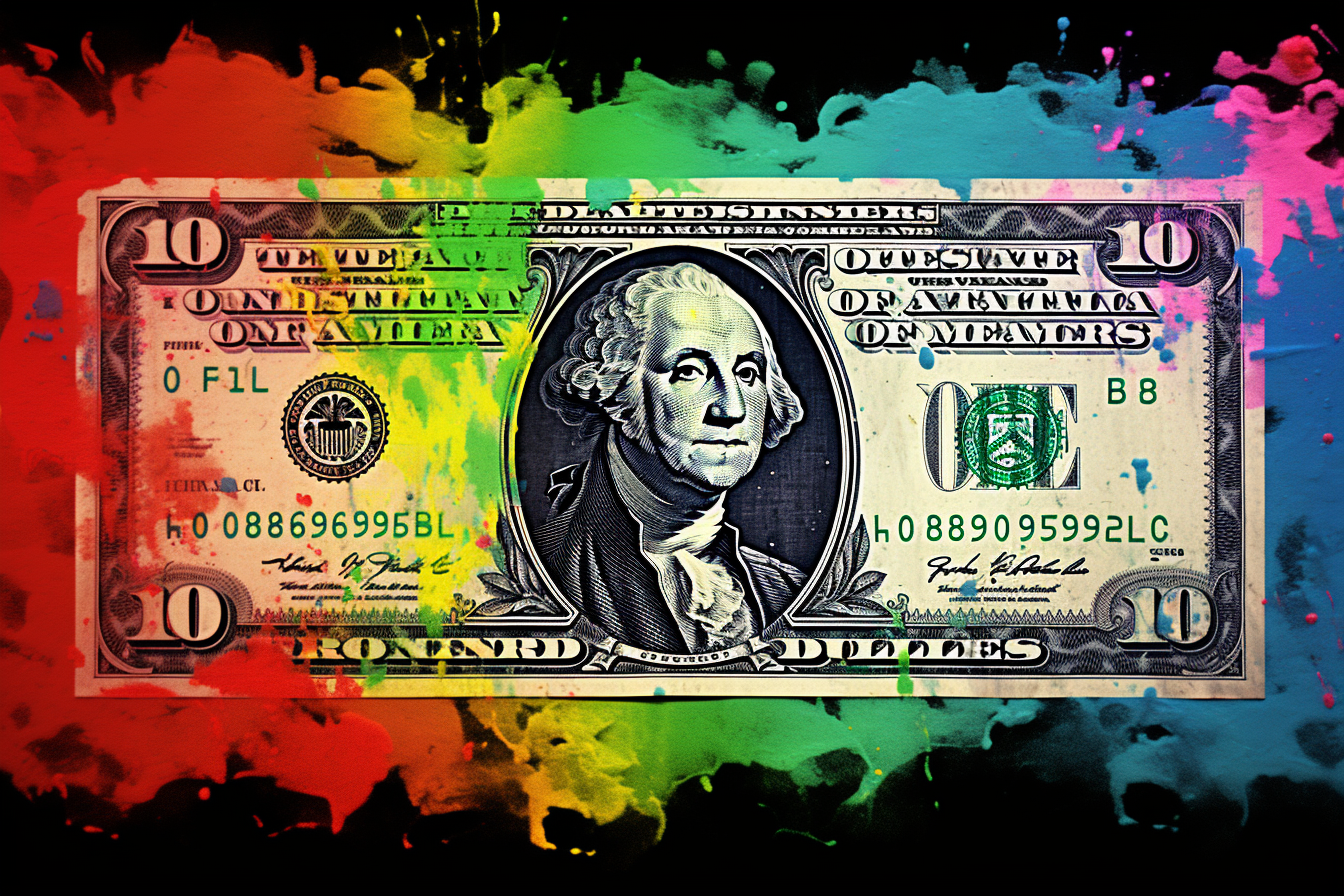 Tableau Pop Art Dollar