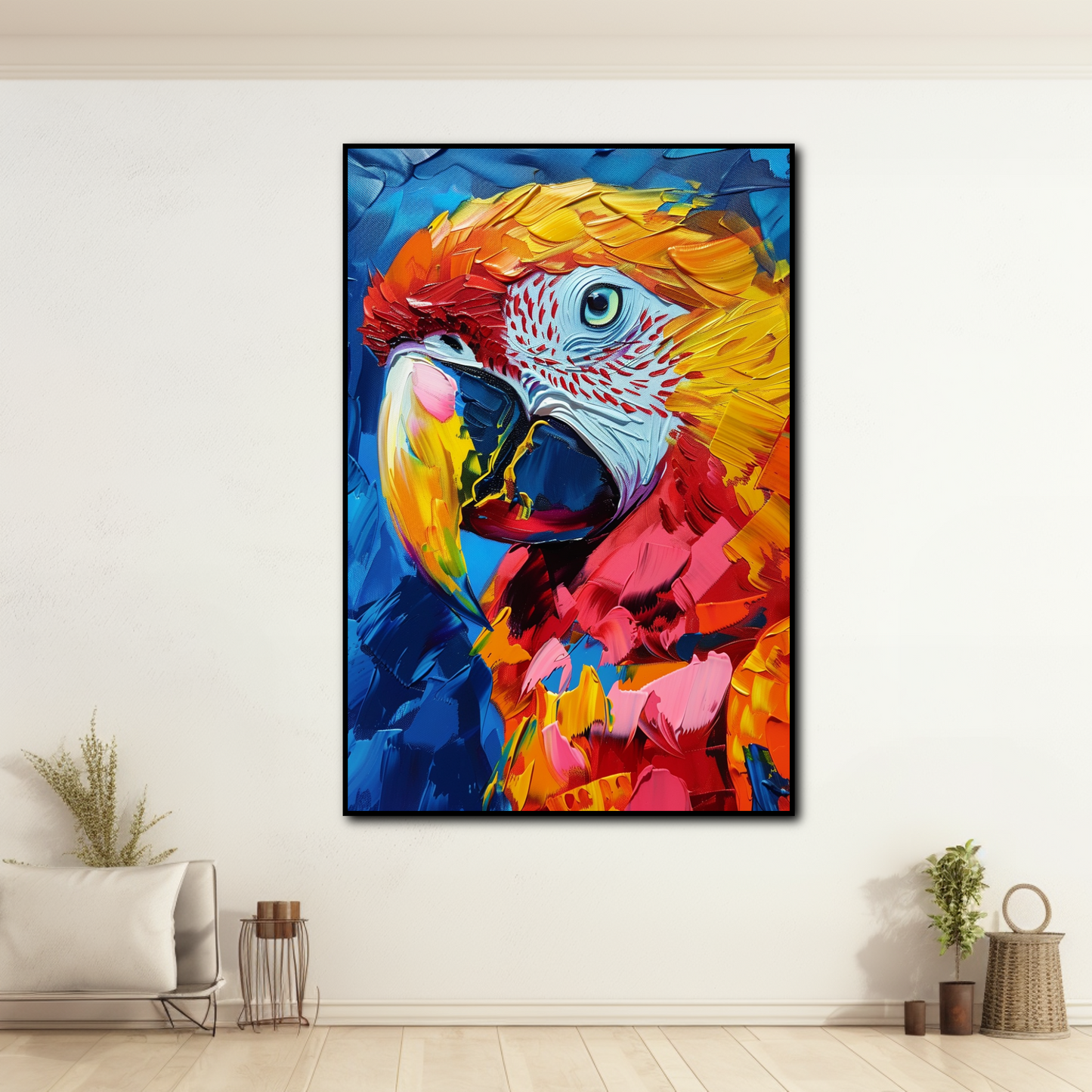 Tableau Perroquet Coloré