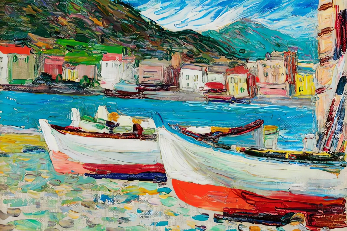 Rapallo, bateaux - Vassily Kandinsky