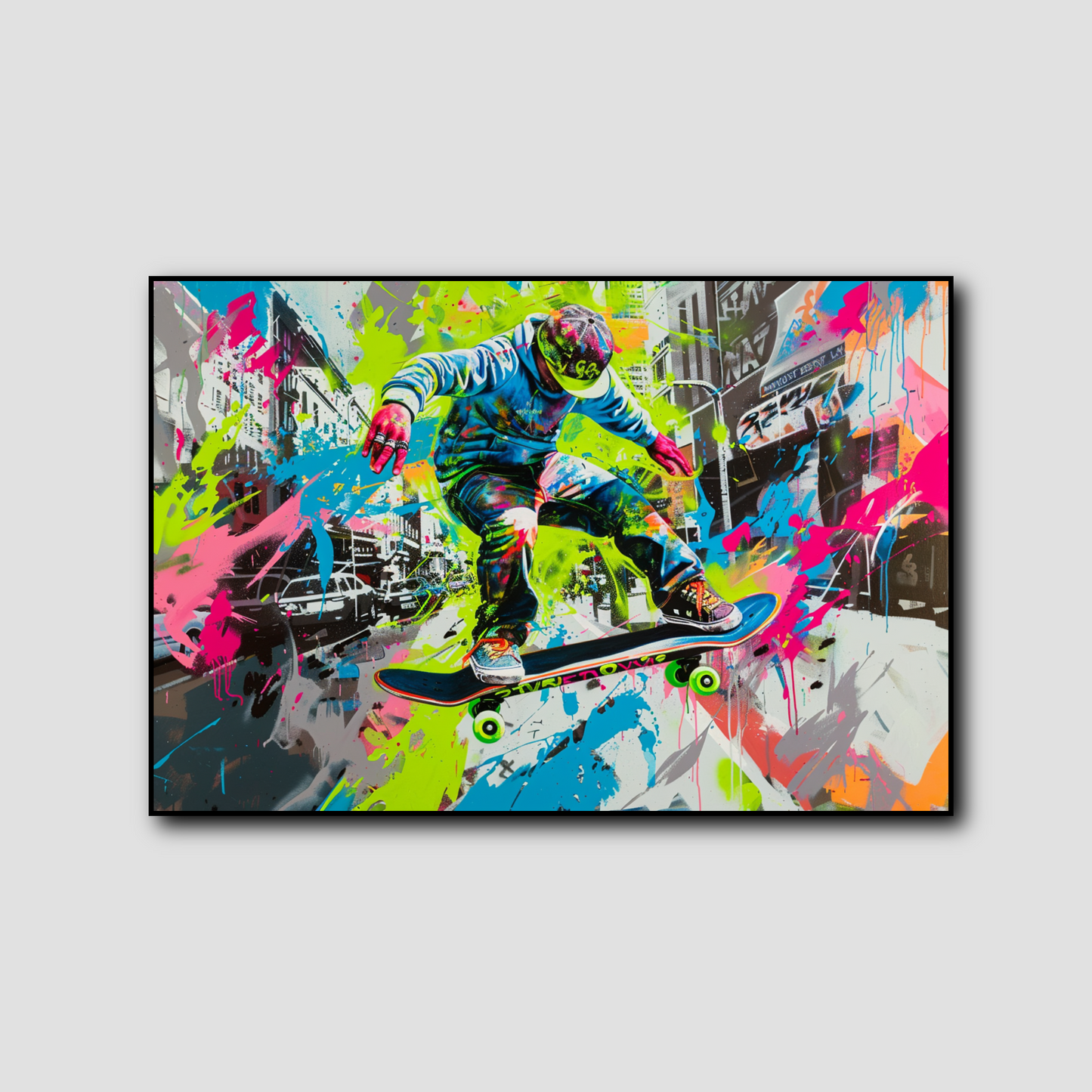 Tableau Skate Coloré