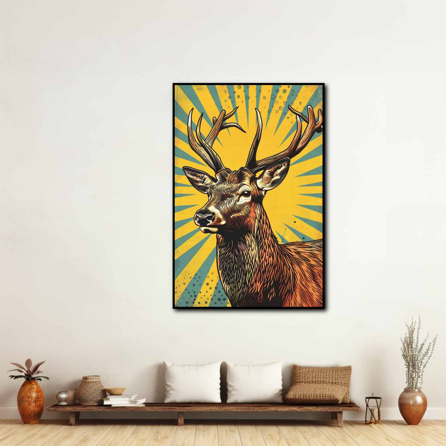 Tableau Pop Art Cerf