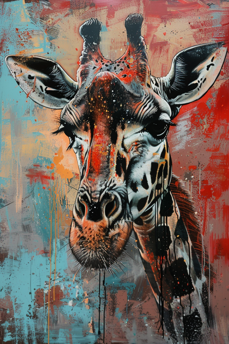 Tableau Girafe Moderne