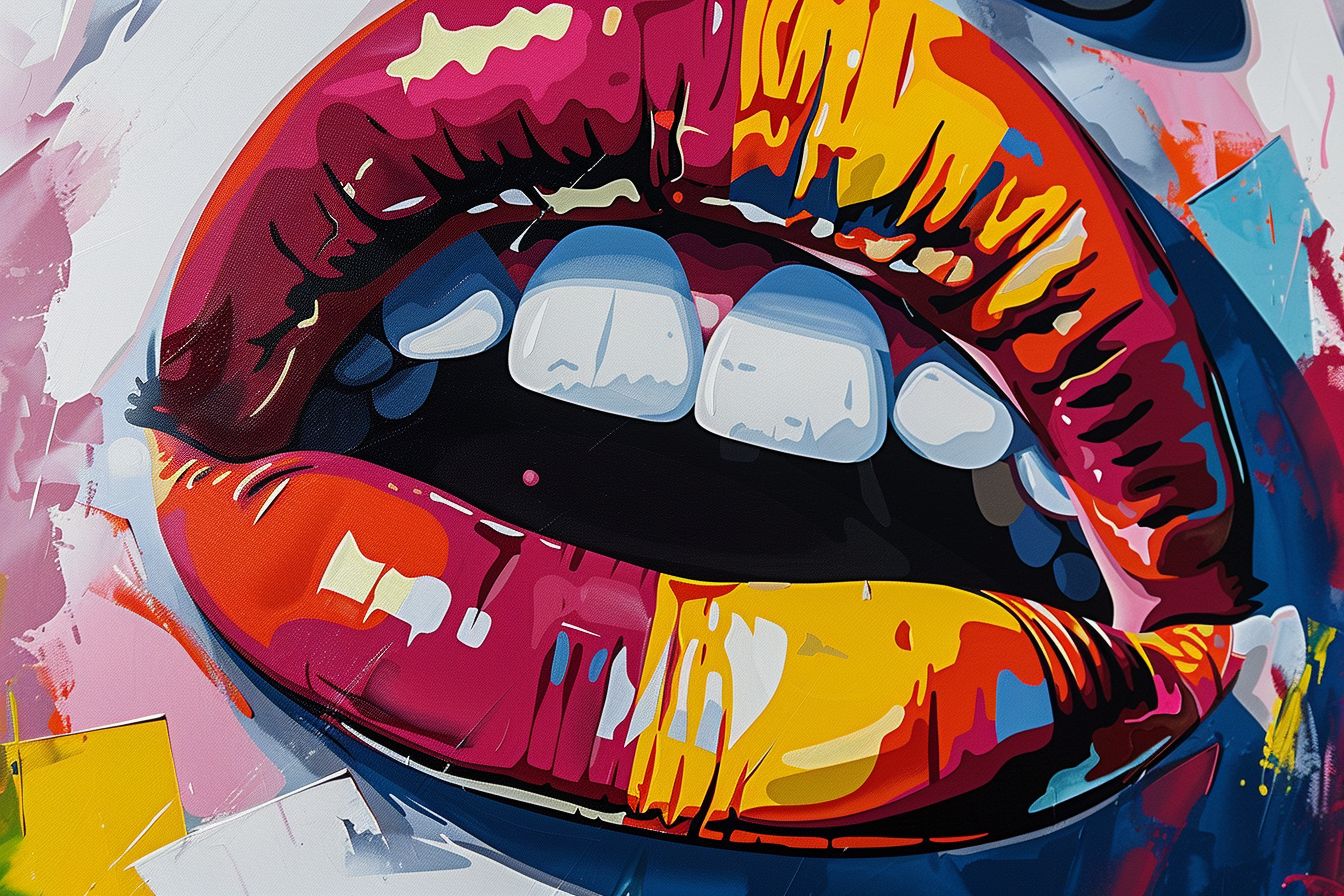 Tableau Bouche de Femme