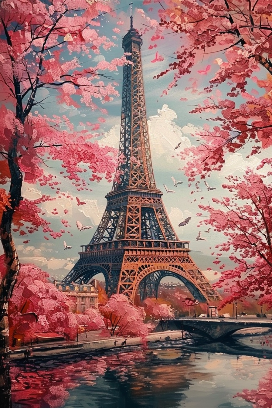 Toile Paris Romantique