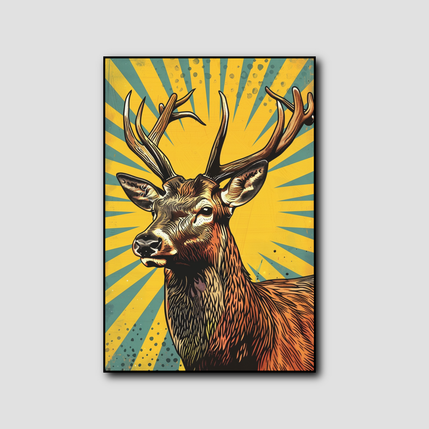 Tableau Pop Art Cerf