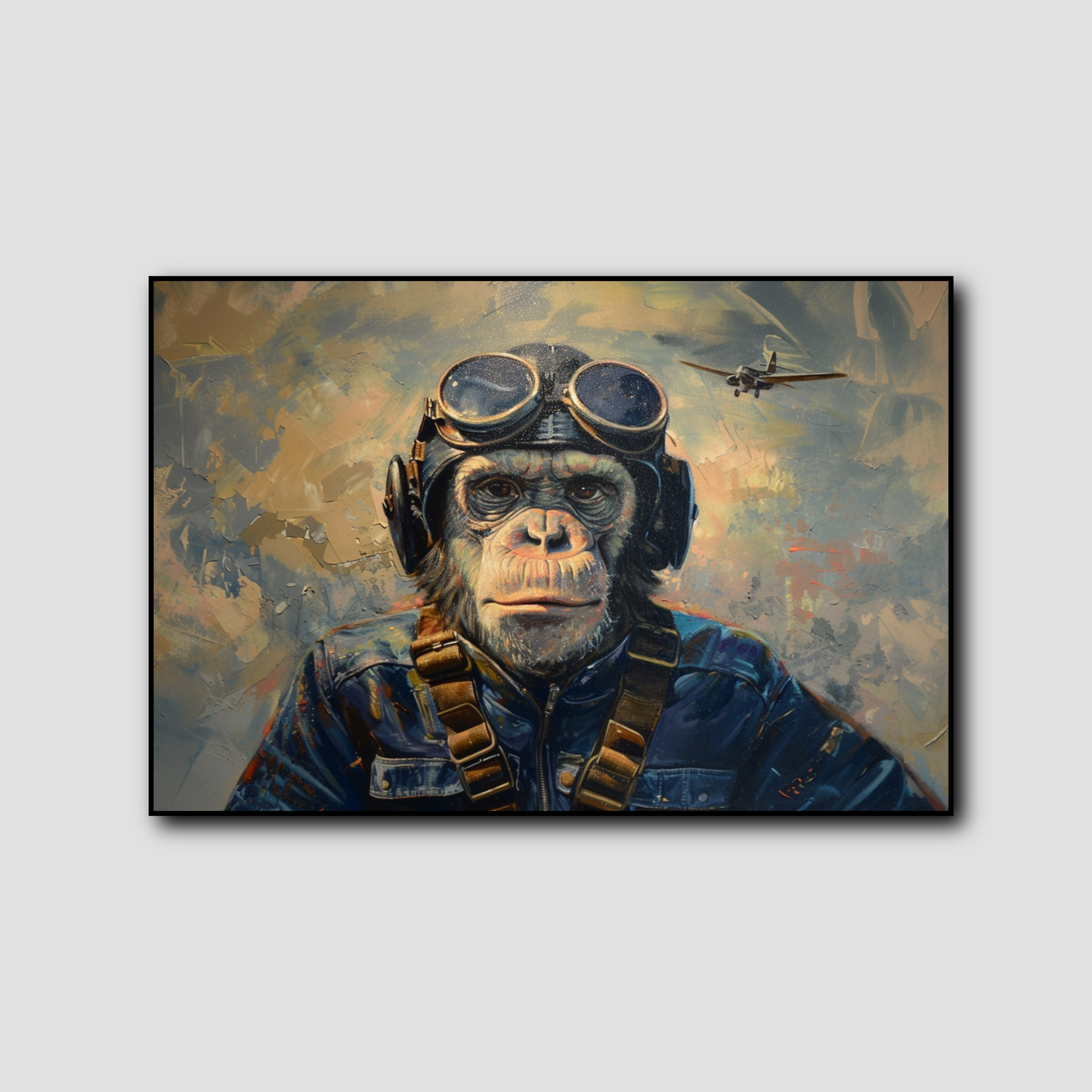 Tableau Singe Aviateur
