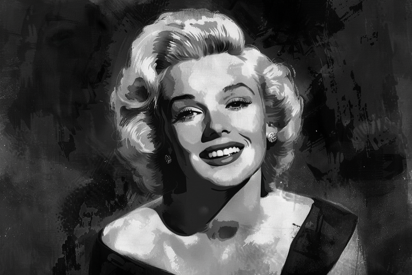 Tableau Marilyn Monroe Noir et Blanc