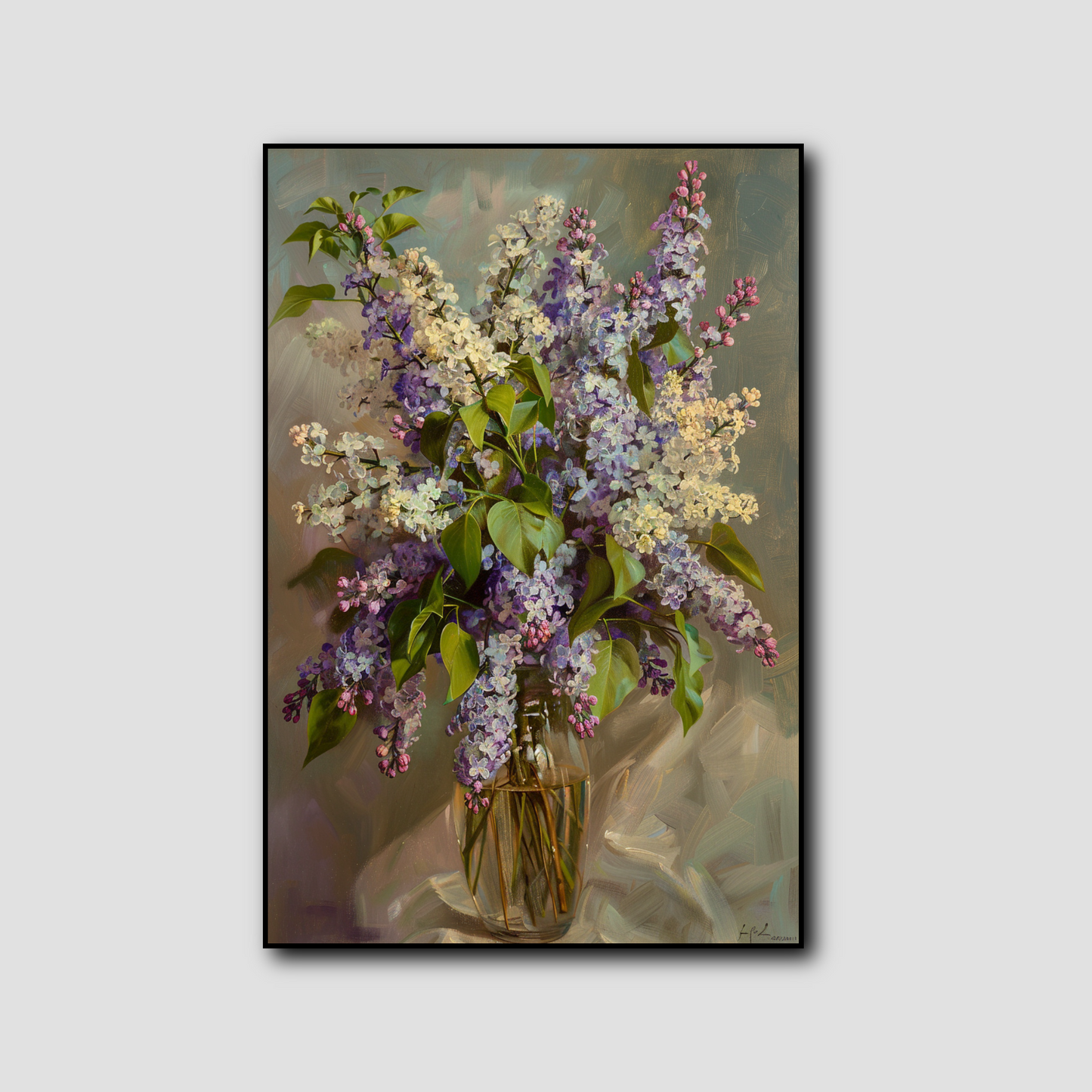 Tableau Bouquet de lilas