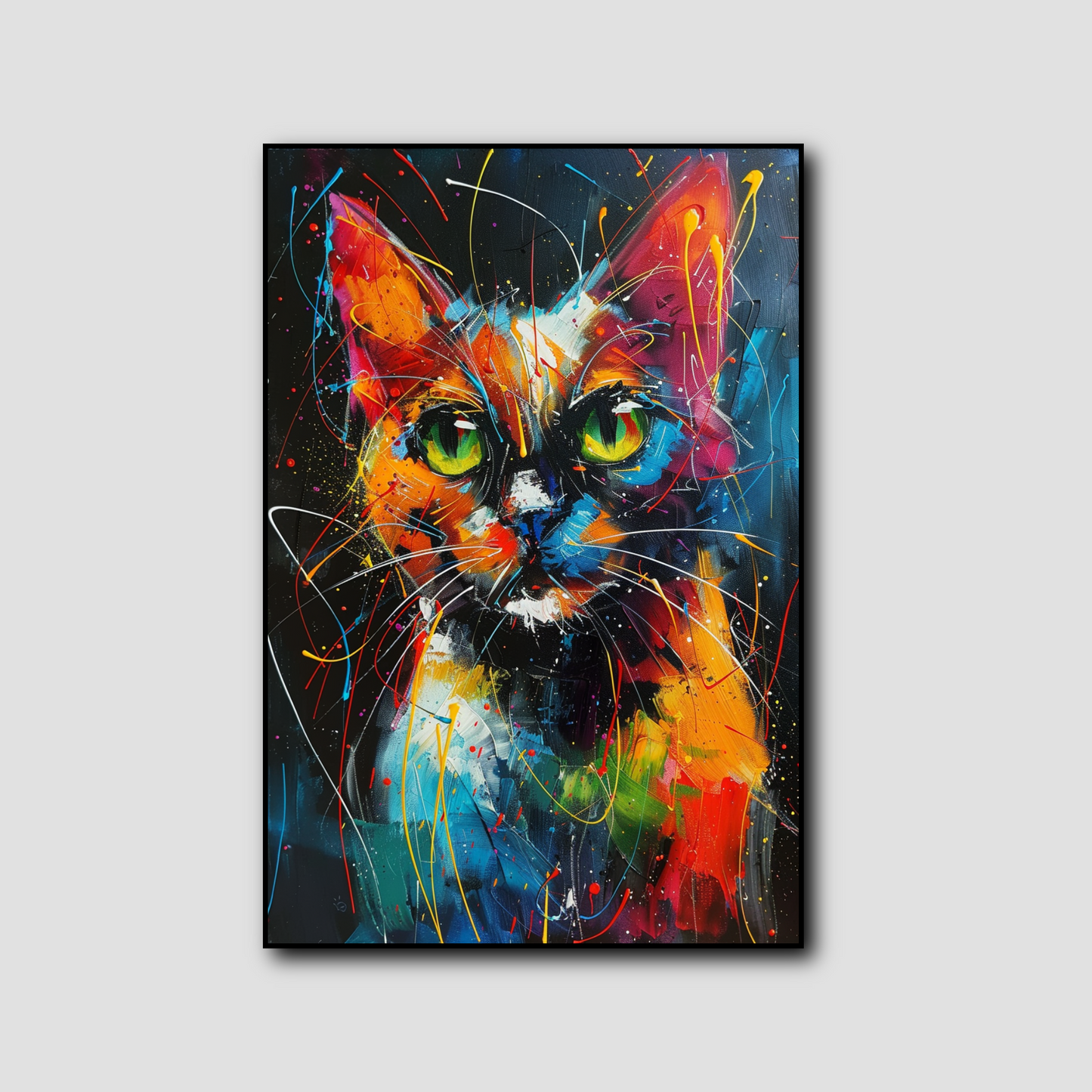 Tableau Chat Coloré