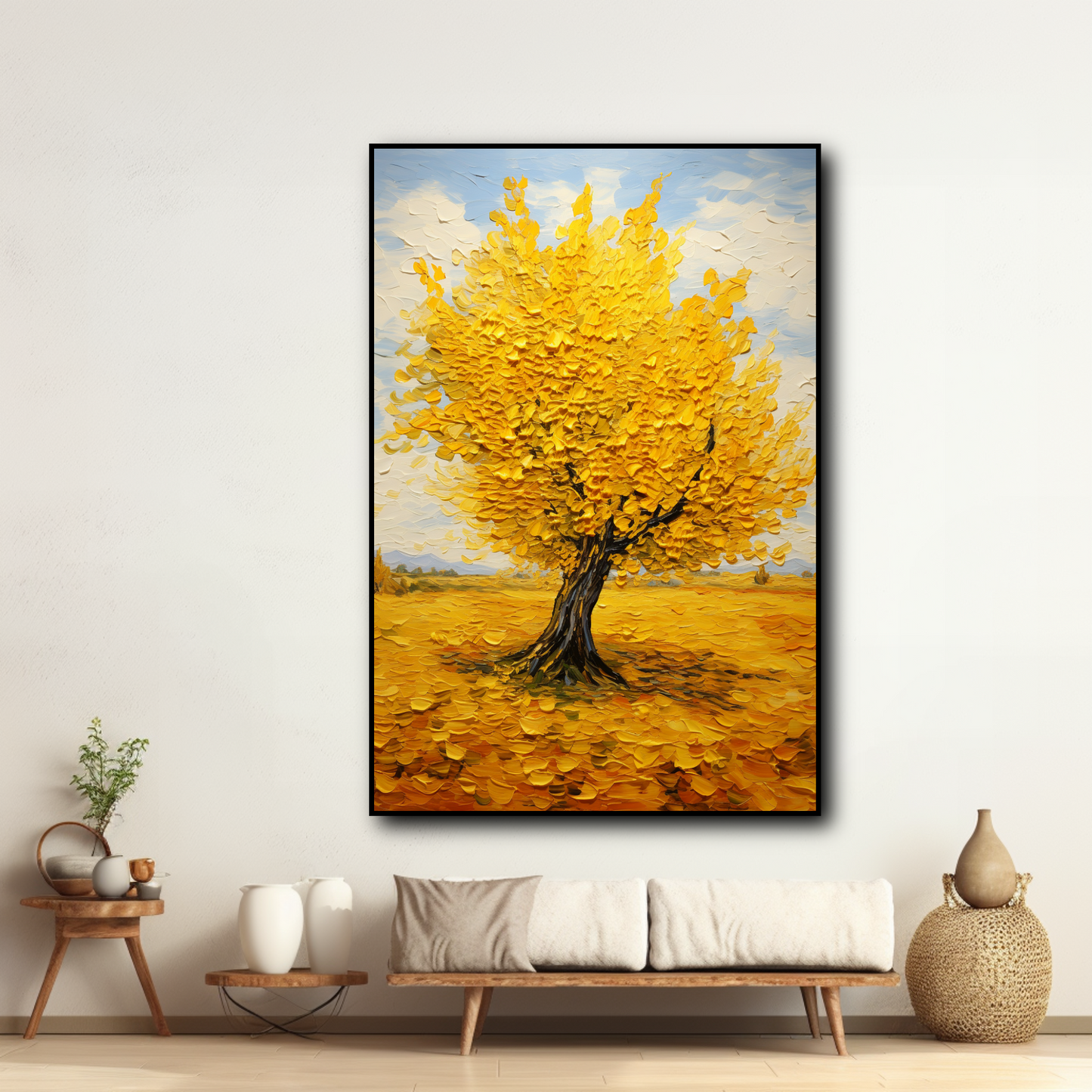 Tableau Arbre Jaune